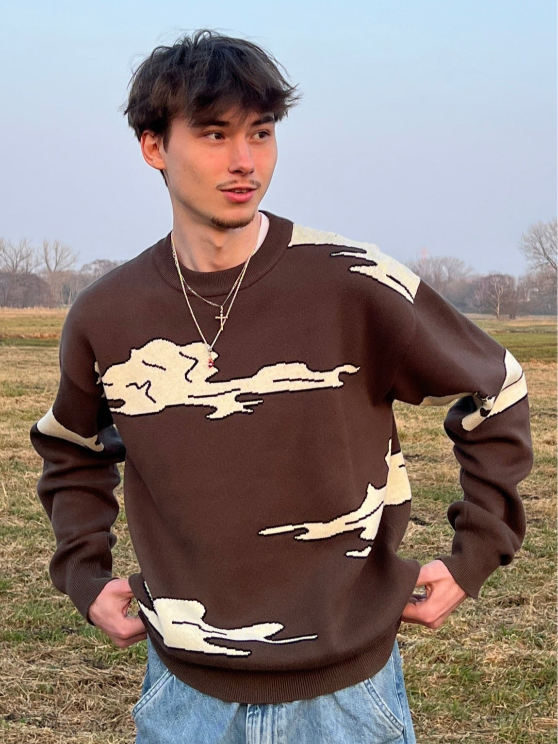 MORIOH KNITTED SWEATER - Grabbs Studios
