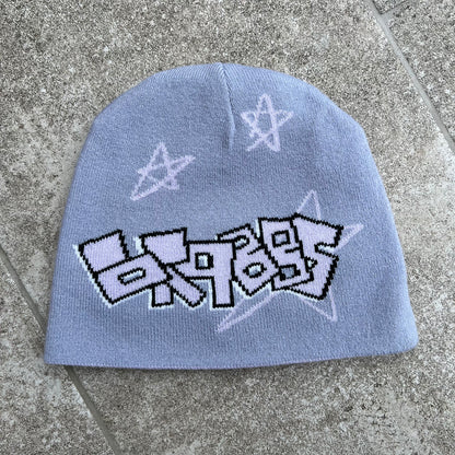 PURPLE STAR - REVERSIBLE BEANIE